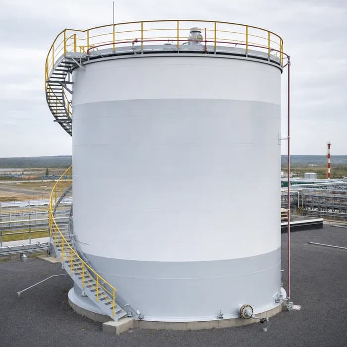 Горизонтальный стальной резервуар для нефтепродуктов объёмом 3 м3