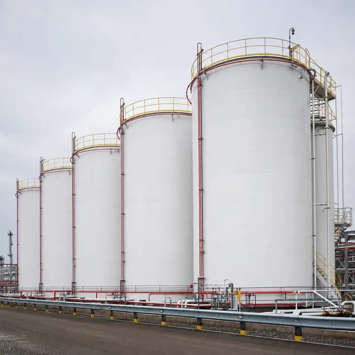 Горизонтальный стальной резервуар для нефтепродуктов объёмом 10 м3